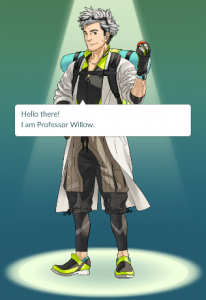 Image of Professor Willow from Pokemon Go Tutorial